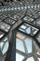 Looking up a wall