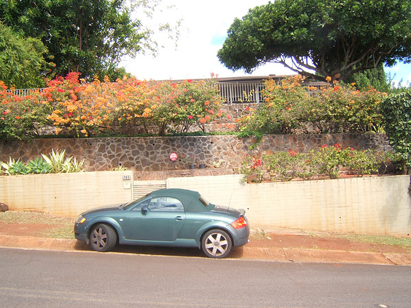 cleverly hidden front of house